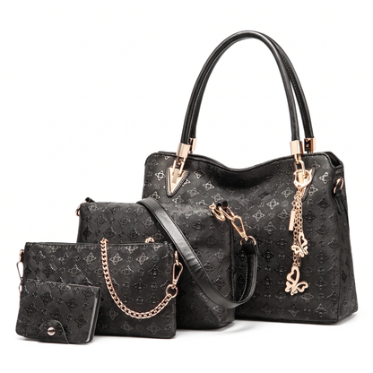 Women's 4 Piece Handbag and Purse Set, the whole set
