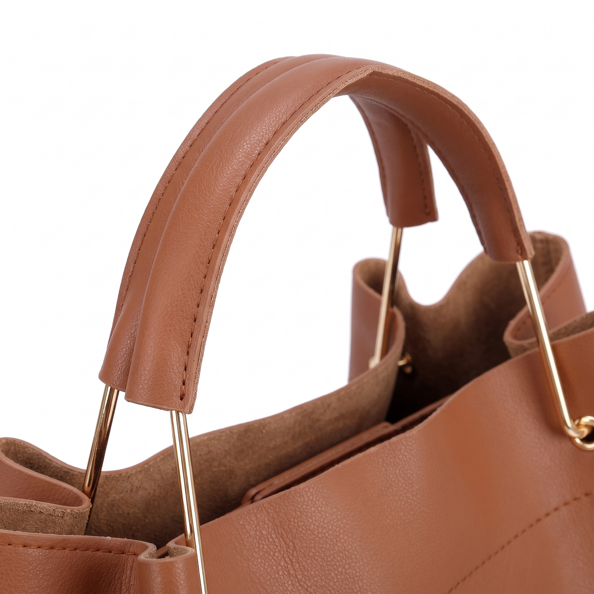 Women's 4 Piece Handbag and Purse Set, hardware close-up