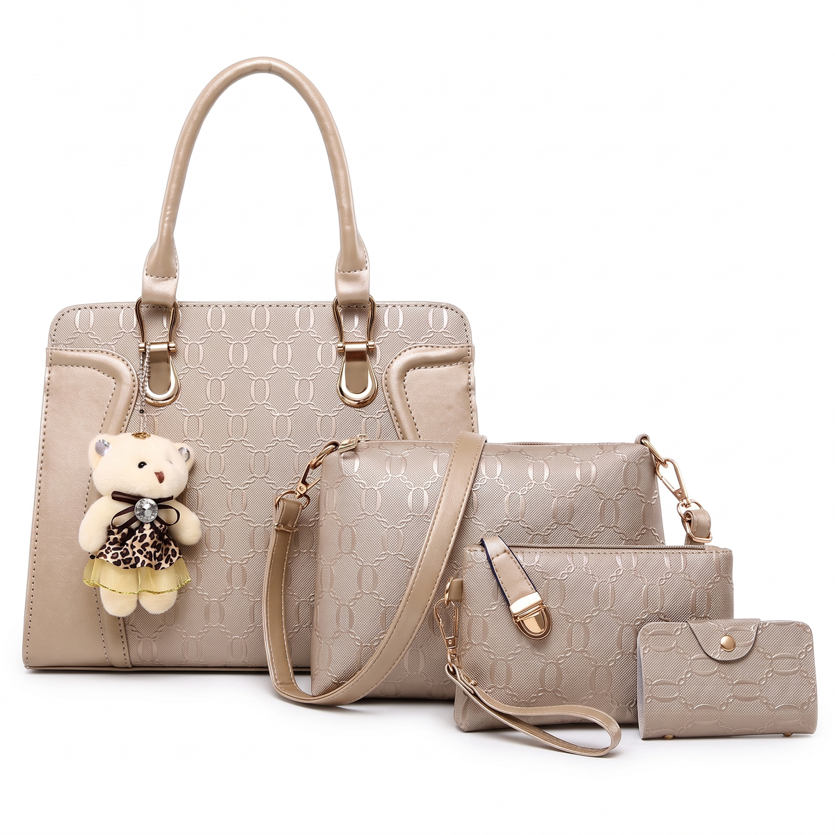 Women's 4 Piece Handbag and Purse Set, the whole set