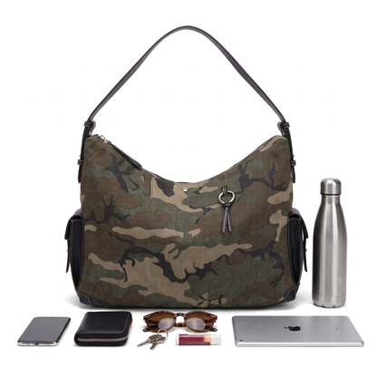 Women's Canvas Hobo Bag, what fits inside