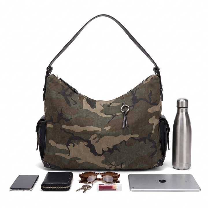 Women's Canvas Hobo Bag, what fits inside