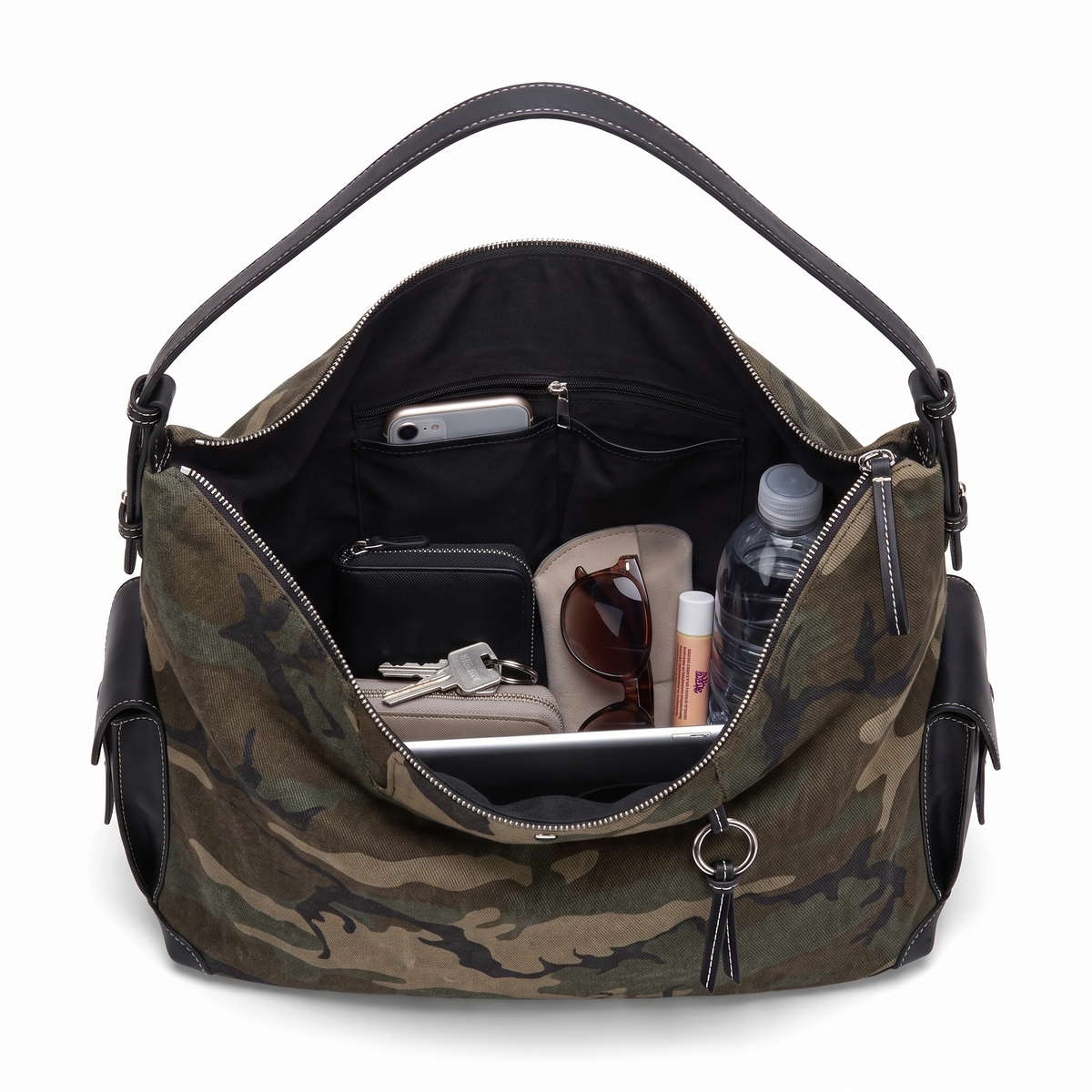 Women's Canvas Hobo Bag, interior