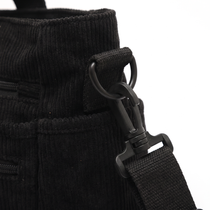 Women's Corduroy Multi-Pocket Tote Bag, hardware close-up