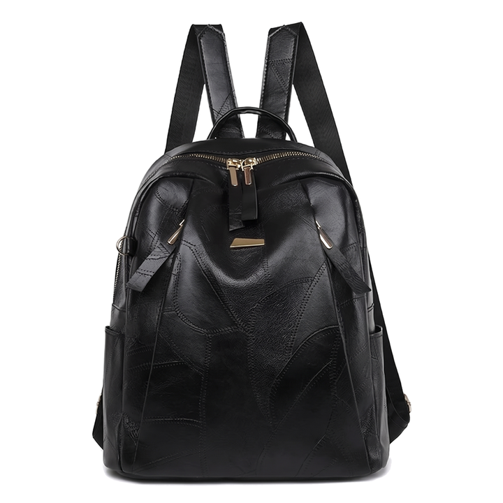 Women's Faux Leather Dome Backpack, front view