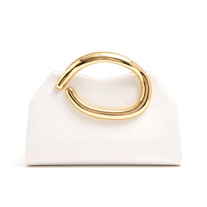 Women's Faux Leather Evening Clutch, front view