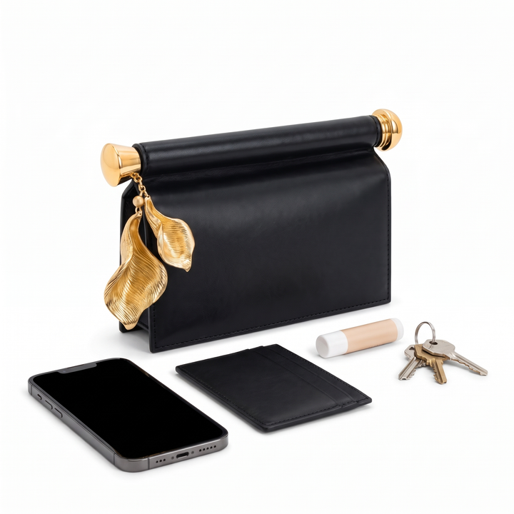 Women's Faux Leather Flap Clutch, what fits inside