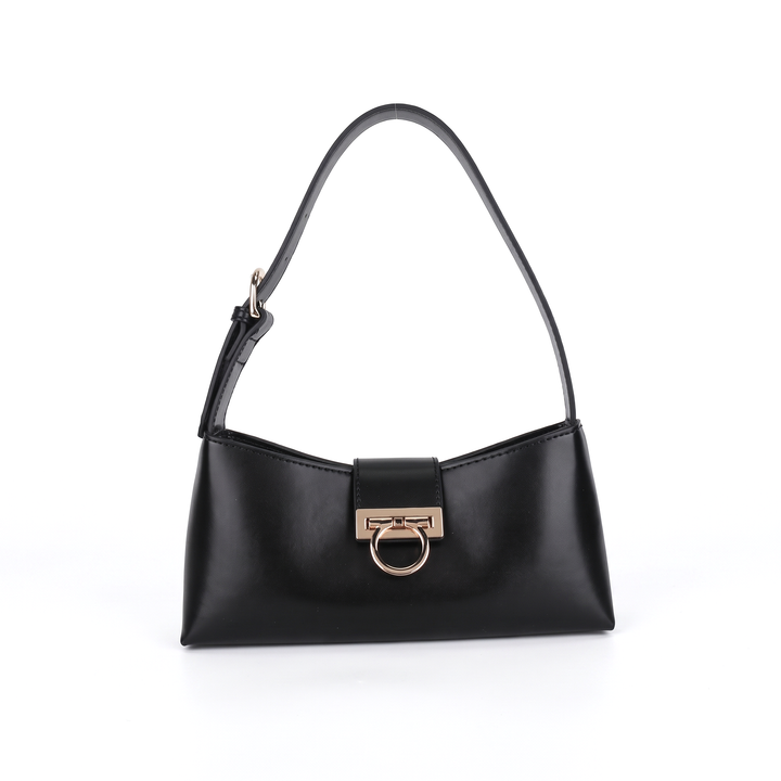 Women's Faux Leather Shoulder Bag, front view