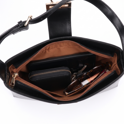 Women's Faux Leather Shoulder Bag, interior