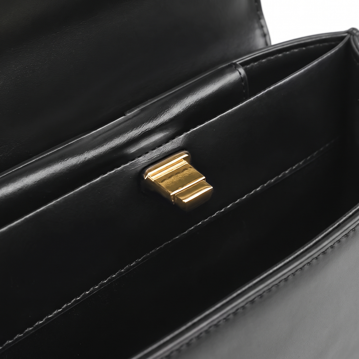 Women's Faux Leather Top Handle Bag, hardware close-up