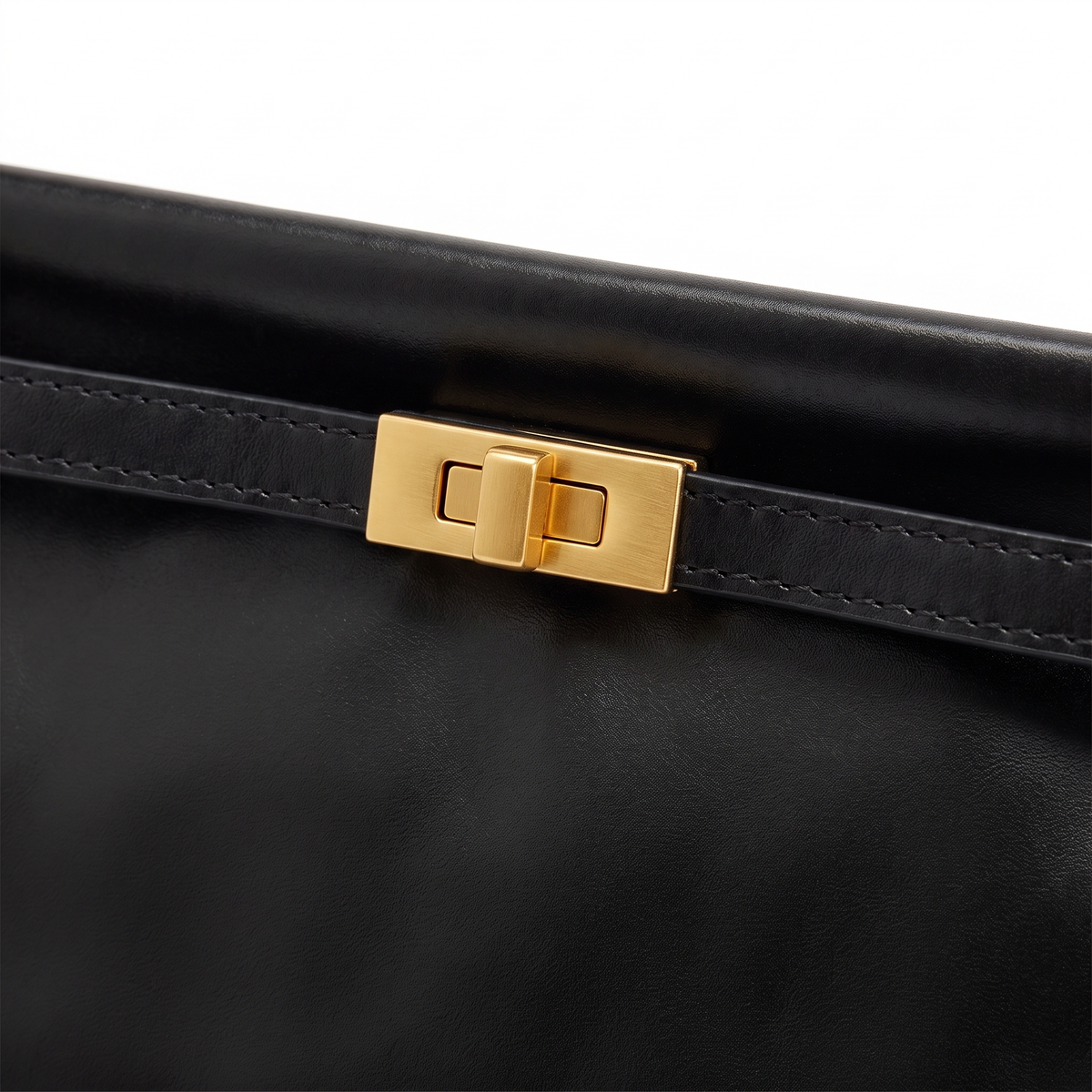 Women's Faux Leather Top Handle Bag, detail close-up