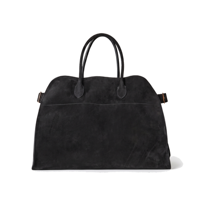 Women's Faux Suede Top Handle Tote Bag, front view
