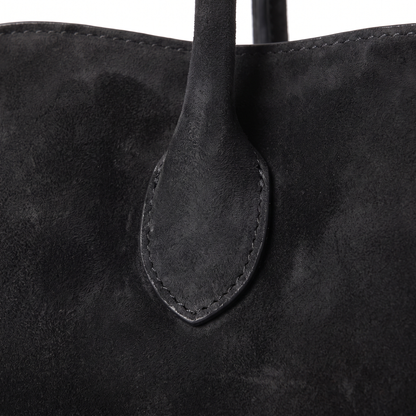 Women's Faux Suede Top Handle Tote Bag, hardware close-up