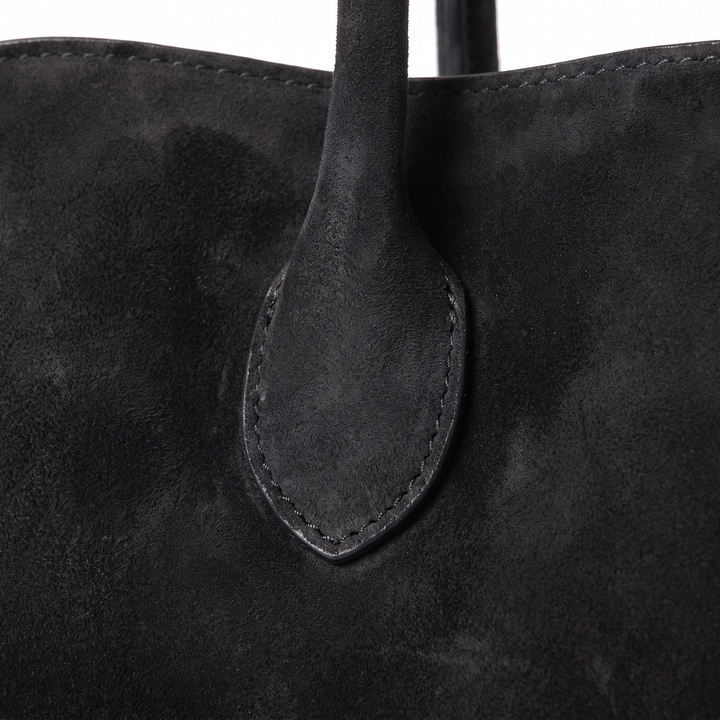 Women's Faux Suede Top Handle Tote Bag, hardware close-up