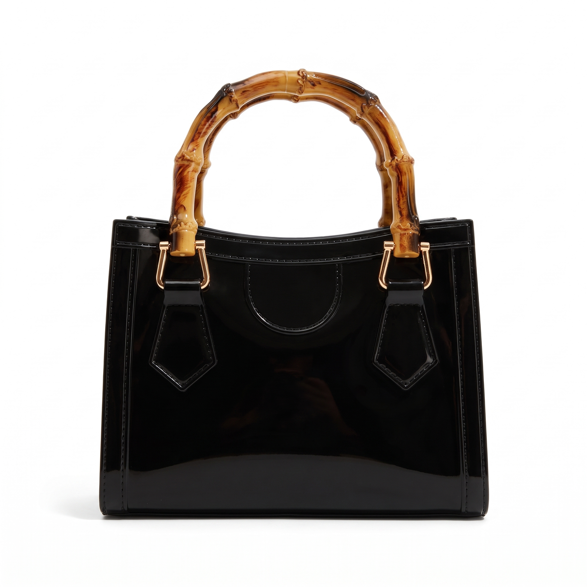 Women's Glossy Jelly Mini Tote Bag, front view