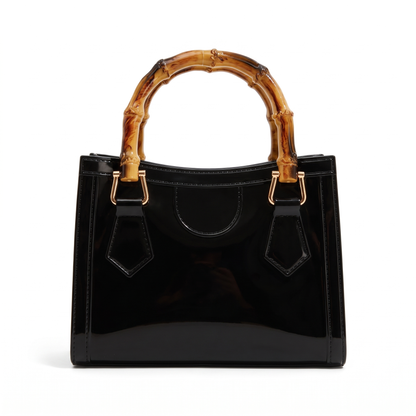 Women's Glossy Jelly Mini Tote Bag, front view