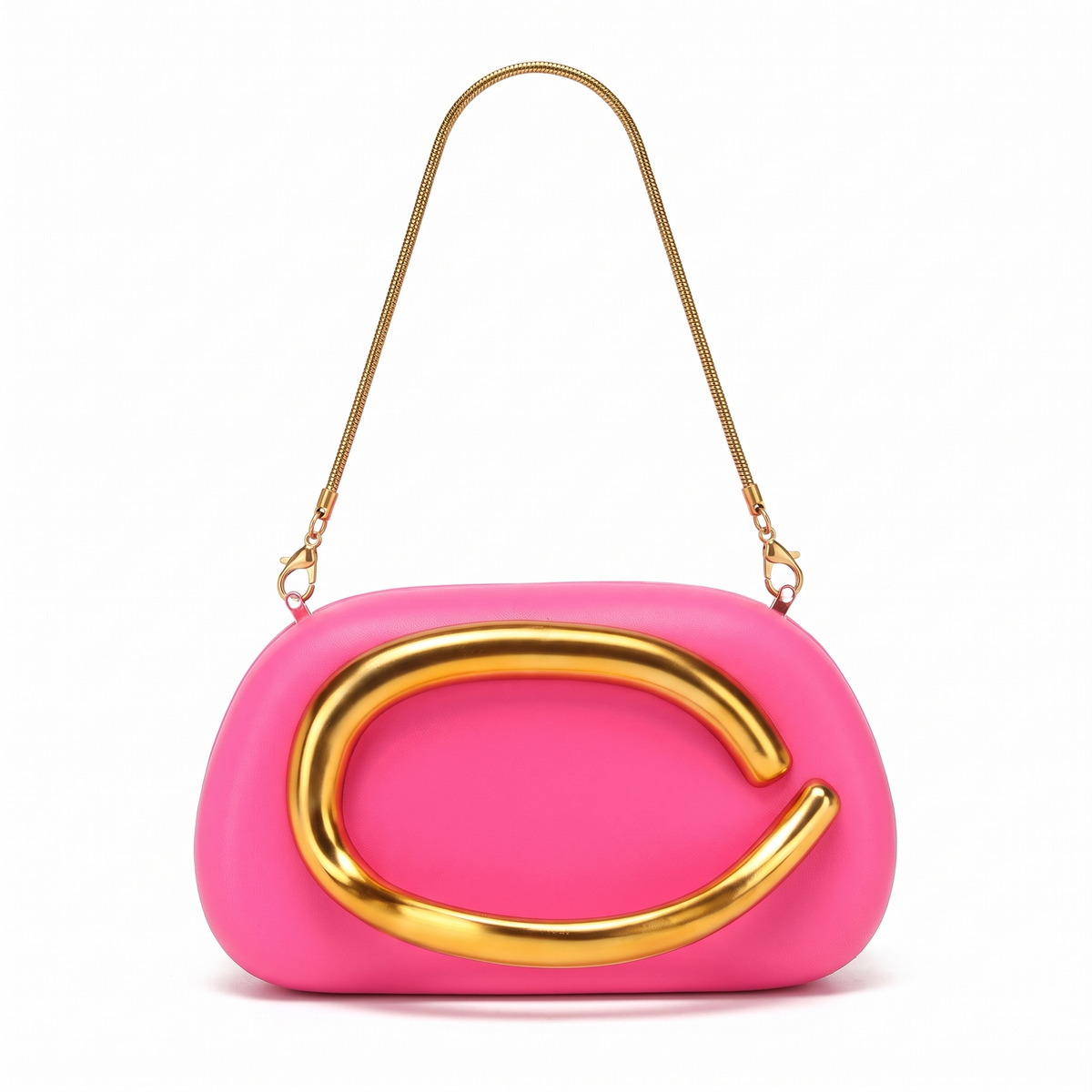 Women's Oval Box Clutch, front view
