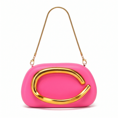 Women's Oval Box Clutch, front view