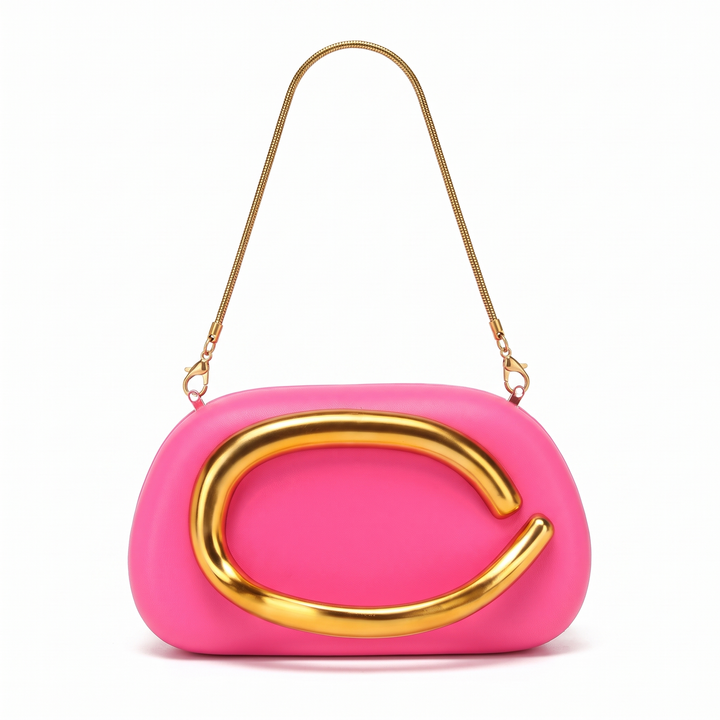Women's Oval Box Clutch, front view
