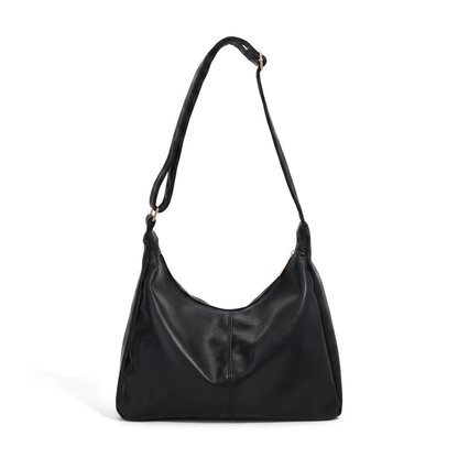 Women's Slouchy Faux Leather Hobo Bag, front view