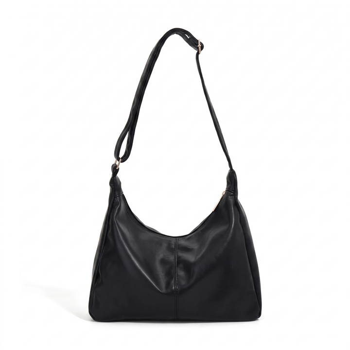 Women's Slouchy Faux Leather Hobo Bag, front view