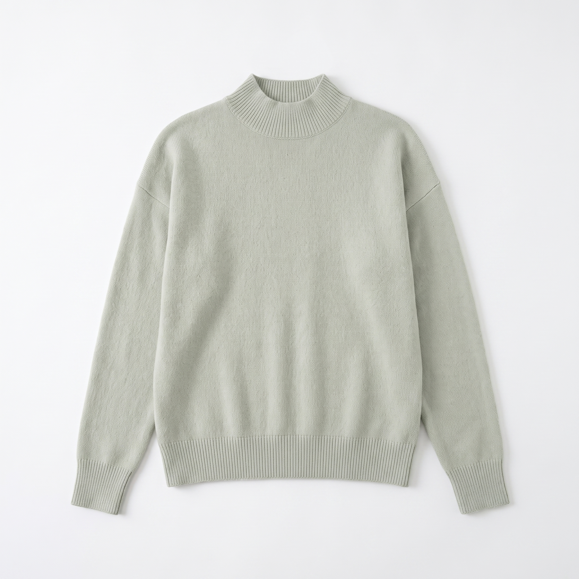 Sunoire womens turtleneck knit sweater garment flatlay 01