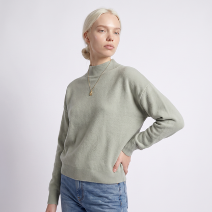 Sunoire womens turtleneck knit sweater top alt crop 1 01