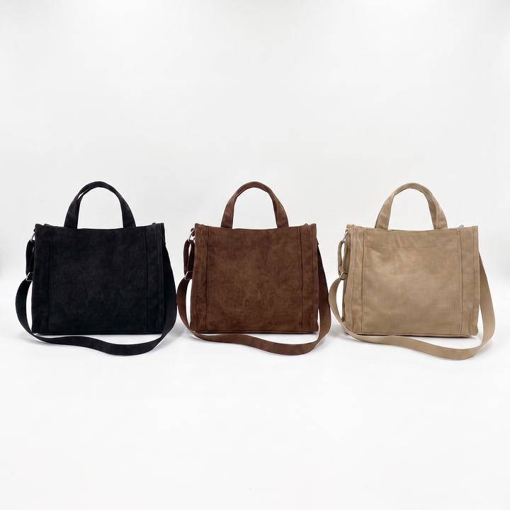 Sunoire Wren tote bag, all colorways group shot
