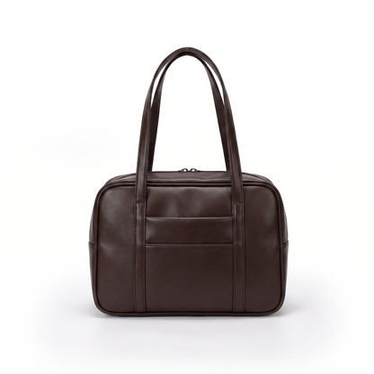 Sunoire wren brown vintage underarm bag front hero 01
