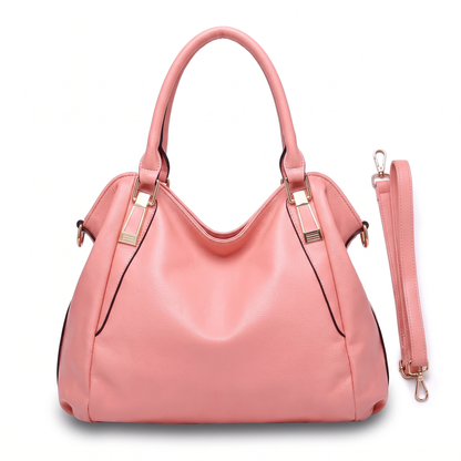 Sunoire zipper pu beg jinjing soft durable womens bag ladies bag colorway pink