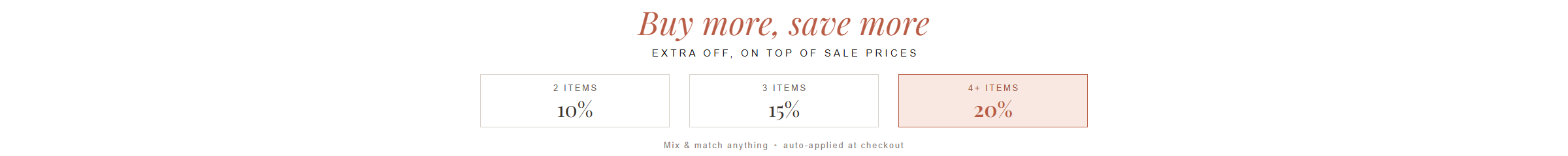 Summer Sale - buy more, save more